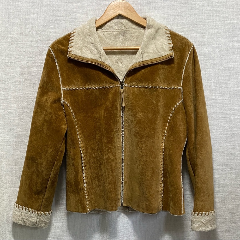Wilsons Leather Tan Suede Jacket